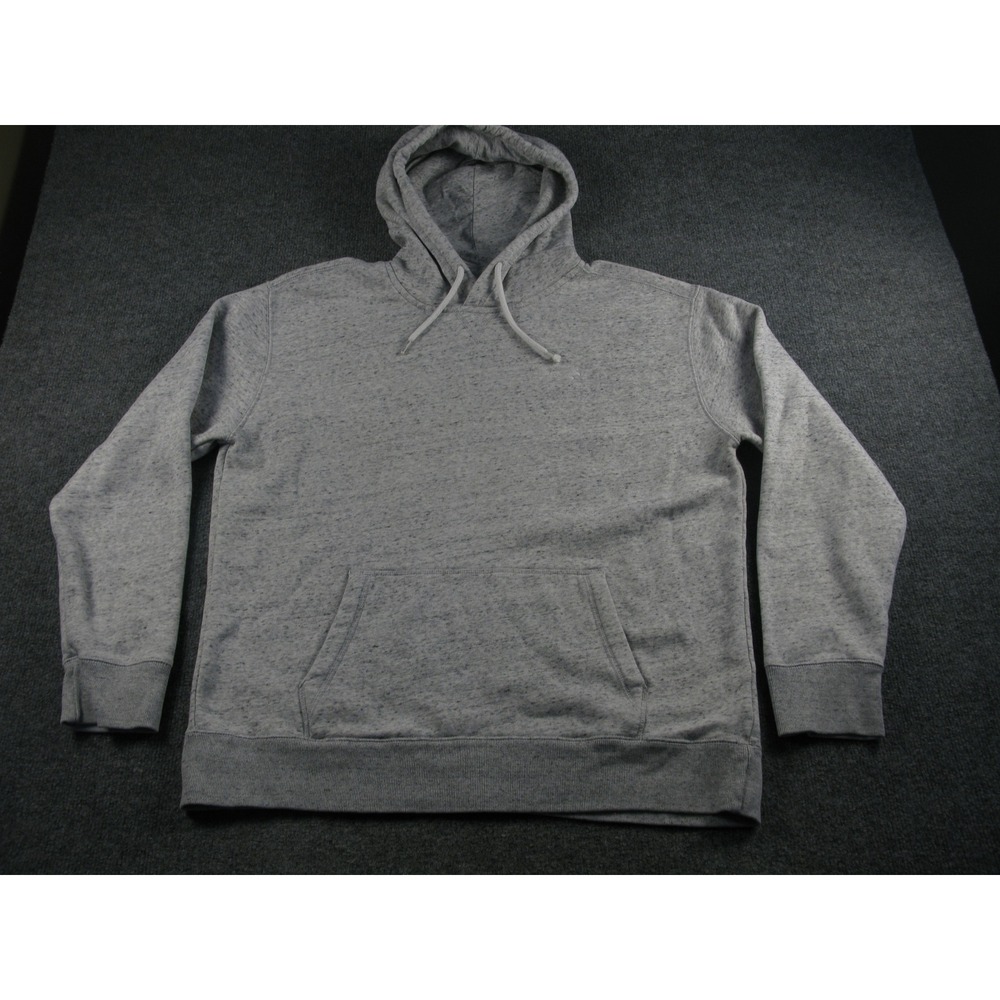 Hollister Co Mens XL Gray Heathered Pullover Hoodie Seagull Logo Sweatshirt 2129